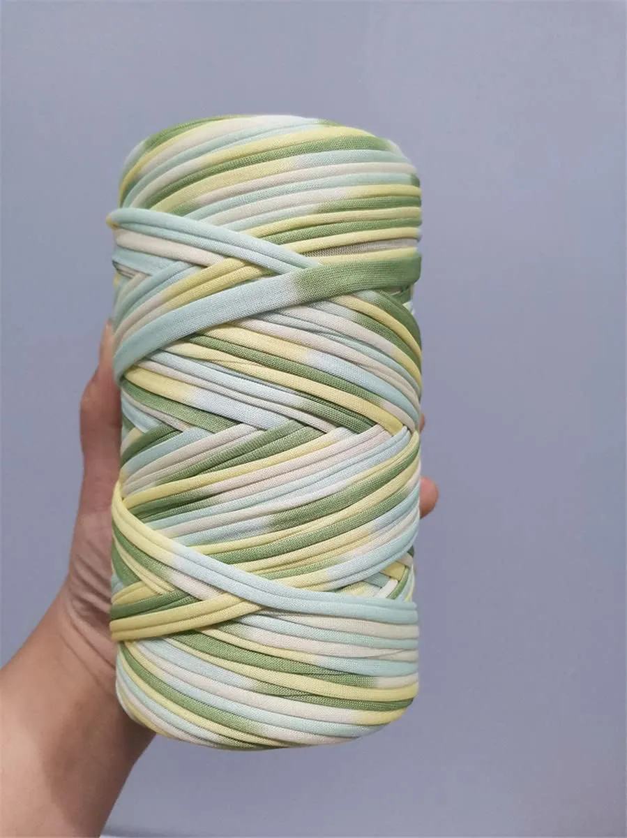 1 Pack 300g Super Soft Colorful T Shirt Yarn Crochet Thread Thick Crochet Cloth Yarn for Knitting Blanket Handbag Purse DIY Crafts