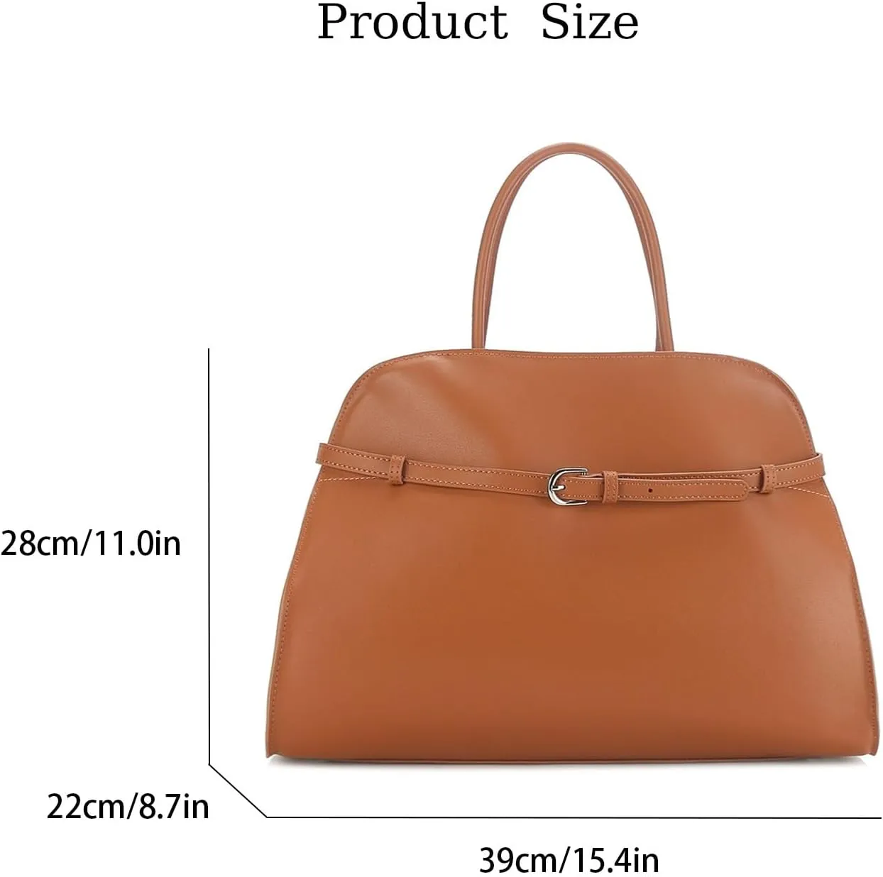 100% Genuine Leather Women's Handbag,Fashion Retro Travel Bag, Large Tote Shopper Bag Travel Work Bag Purse 2024