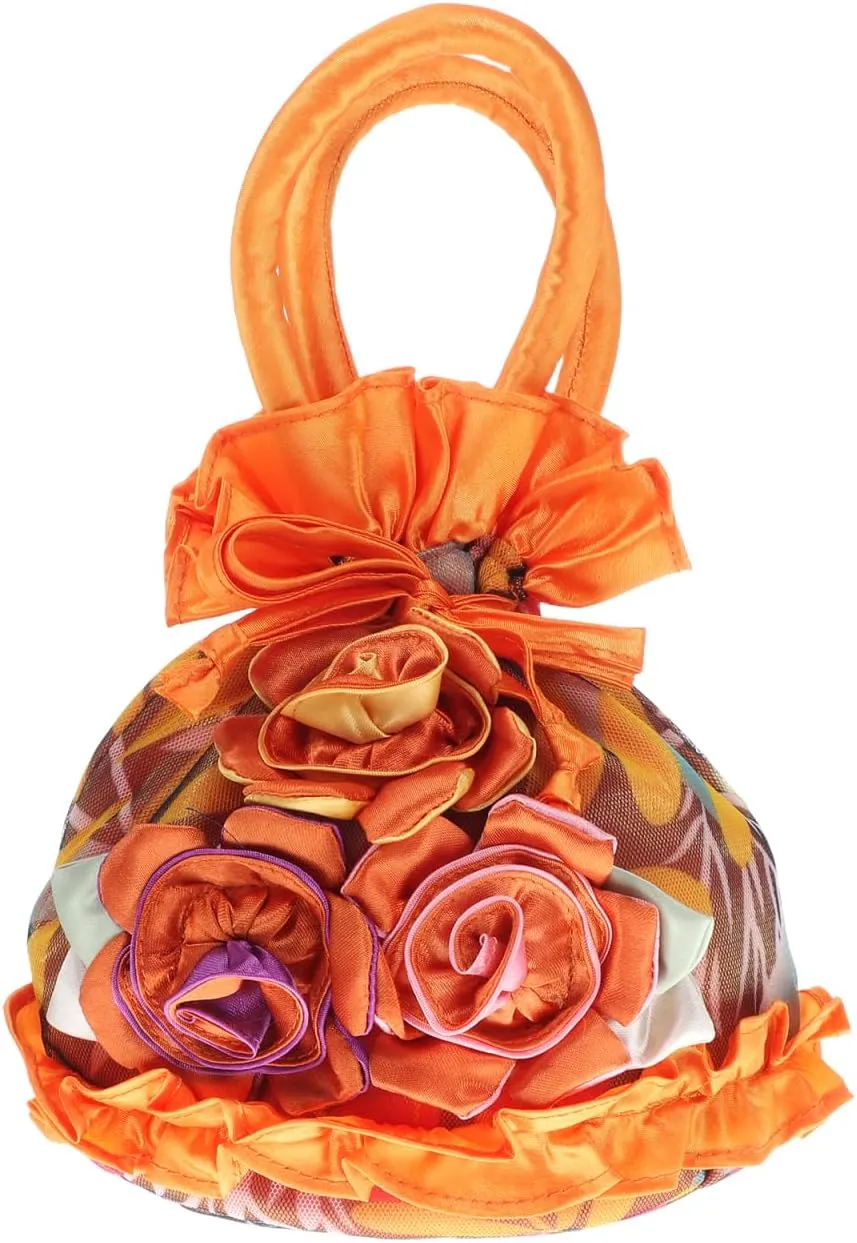 1pc Womens Bucket Flower Evening Bag