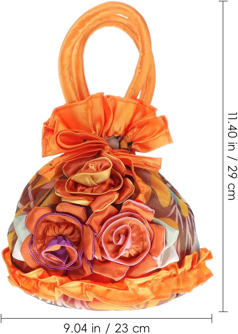 1pc Womens Bucket Flower Evening Bag