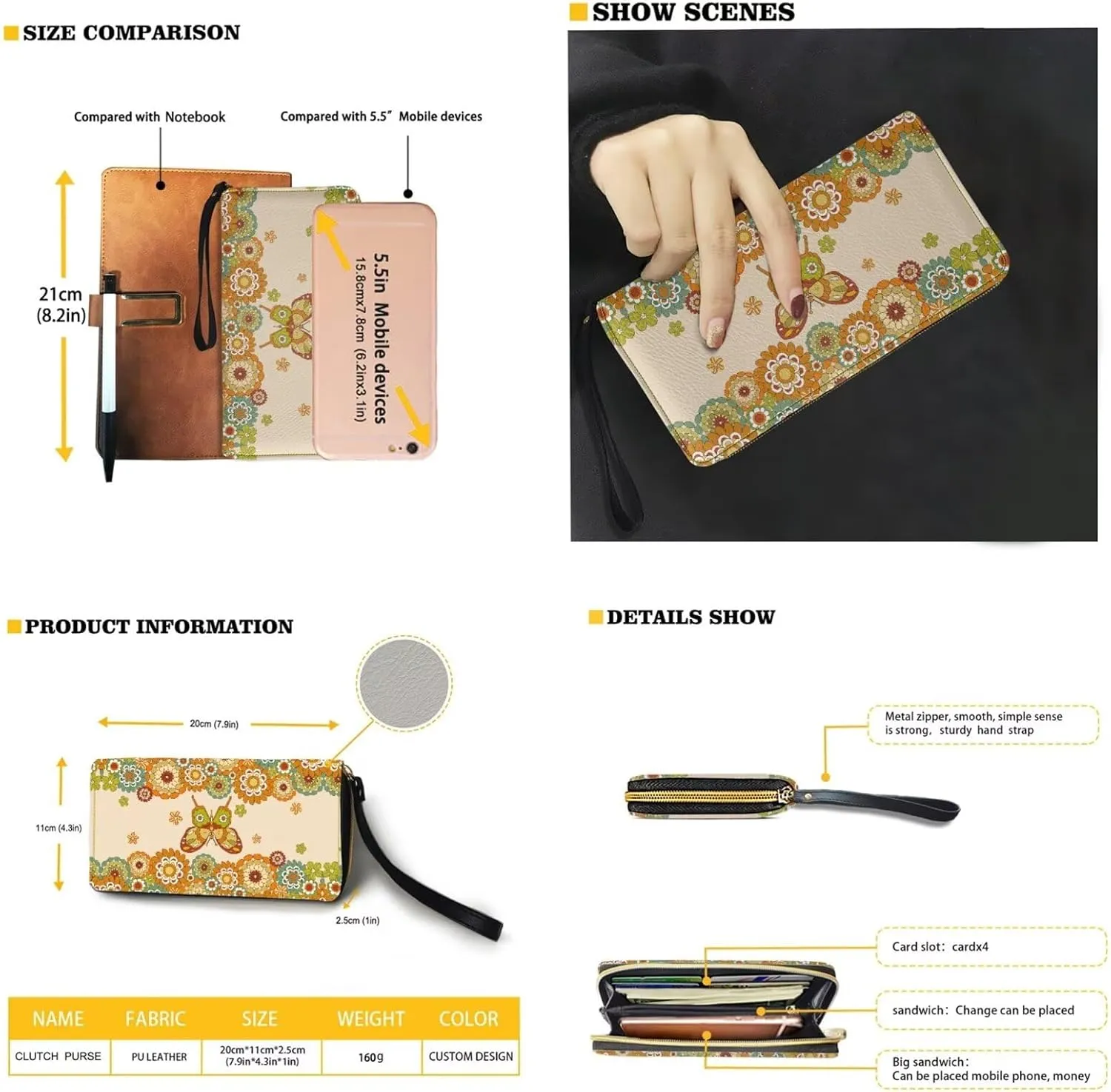 2 PCS Work Bag and Wallet Set for Women Portable Satchel Handbags Shoulder Bag with Money Organizers for Shopping