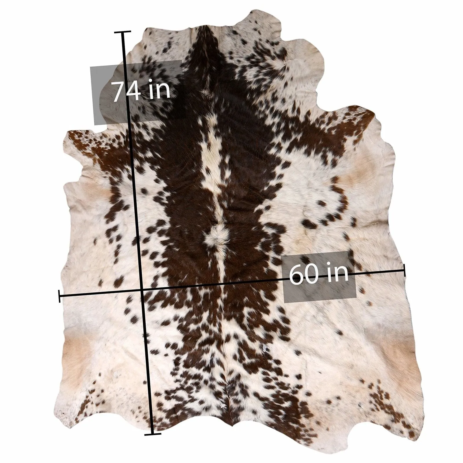 208-19 Cow Skin Hair on Hide 100% Pure Cow Hide Large Decorative/Carpet/Rug/Wall Leather