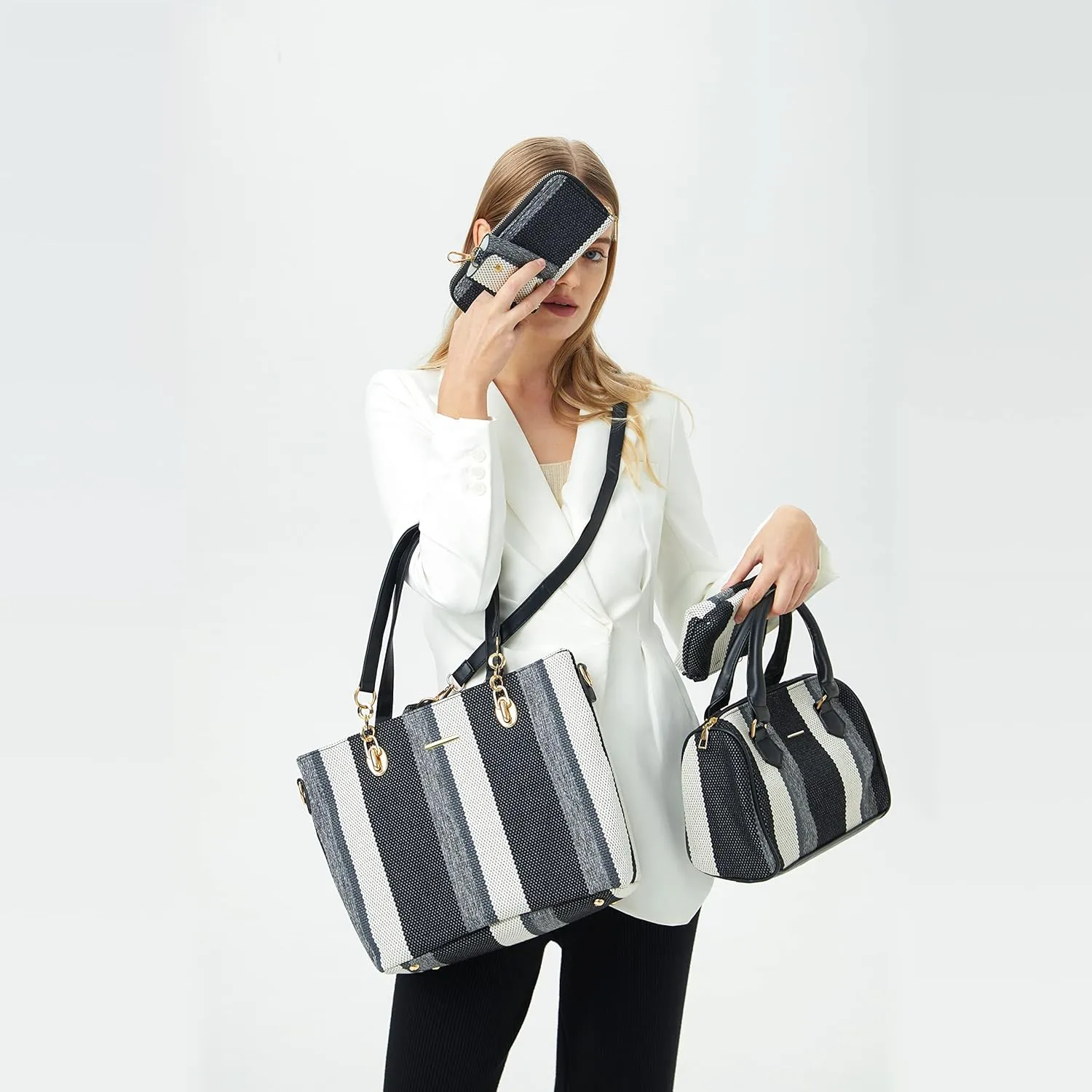2E-youth Designer Purses and Handbags for Women Satchel Shoulder Bag Tote Top Handle Bag