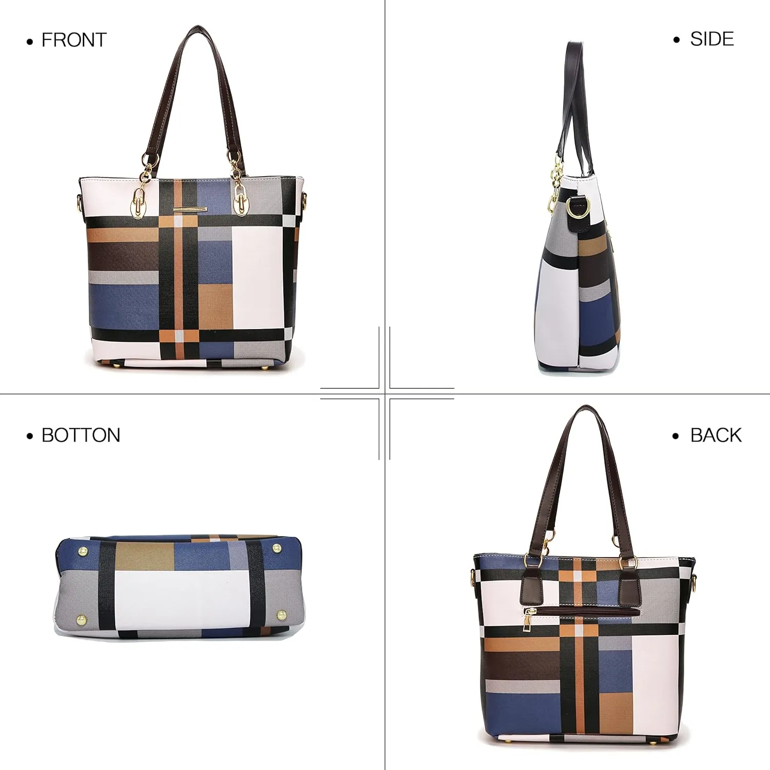 2E-youth Designer Purses and Handbags for Women Satchel Shoulder Bag Tote Top Handle Bag