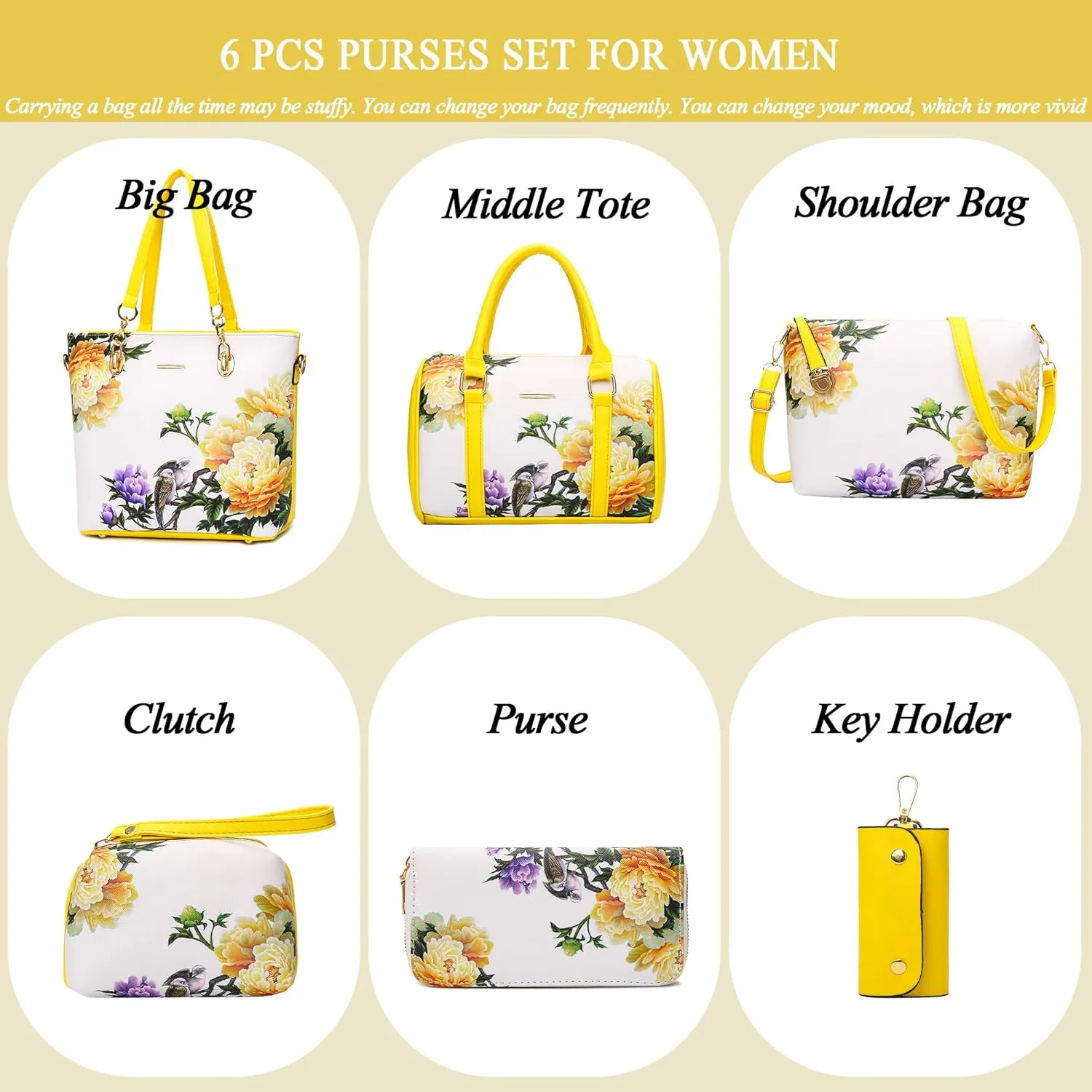 2E-youth Designer Purses and Handbags for Women Satchel Shoulder Bag Tote Top Handle Bag