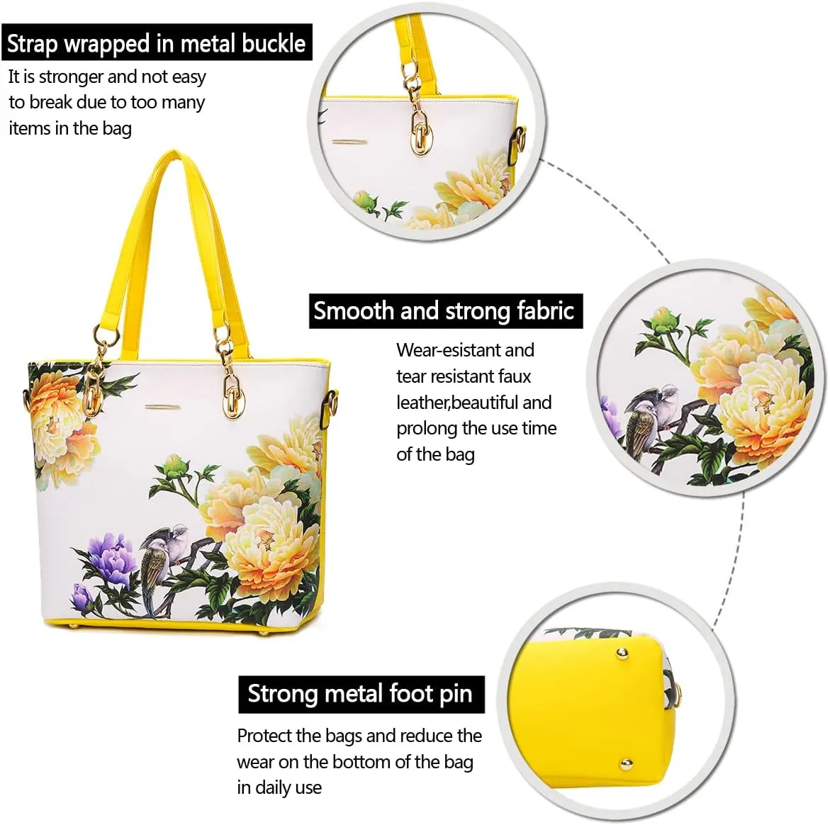 2E-youth Designer Purses and Handbags for Women Satchel Shoulder Bag Tote Top Handle Bag