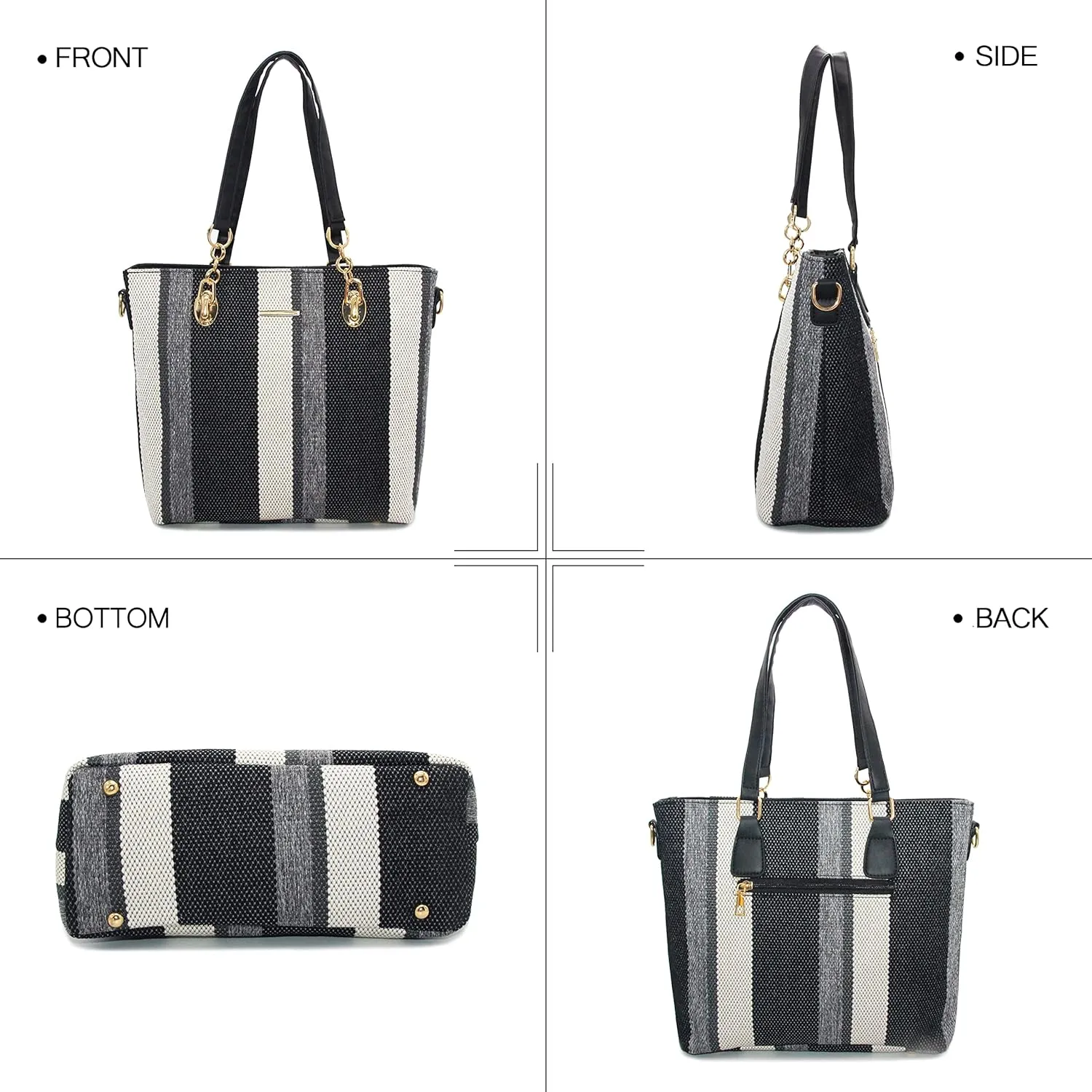 2E-youth Designer Purses and Handbags for Women Satchel Shoulder Bag Tote Top Handle Bag