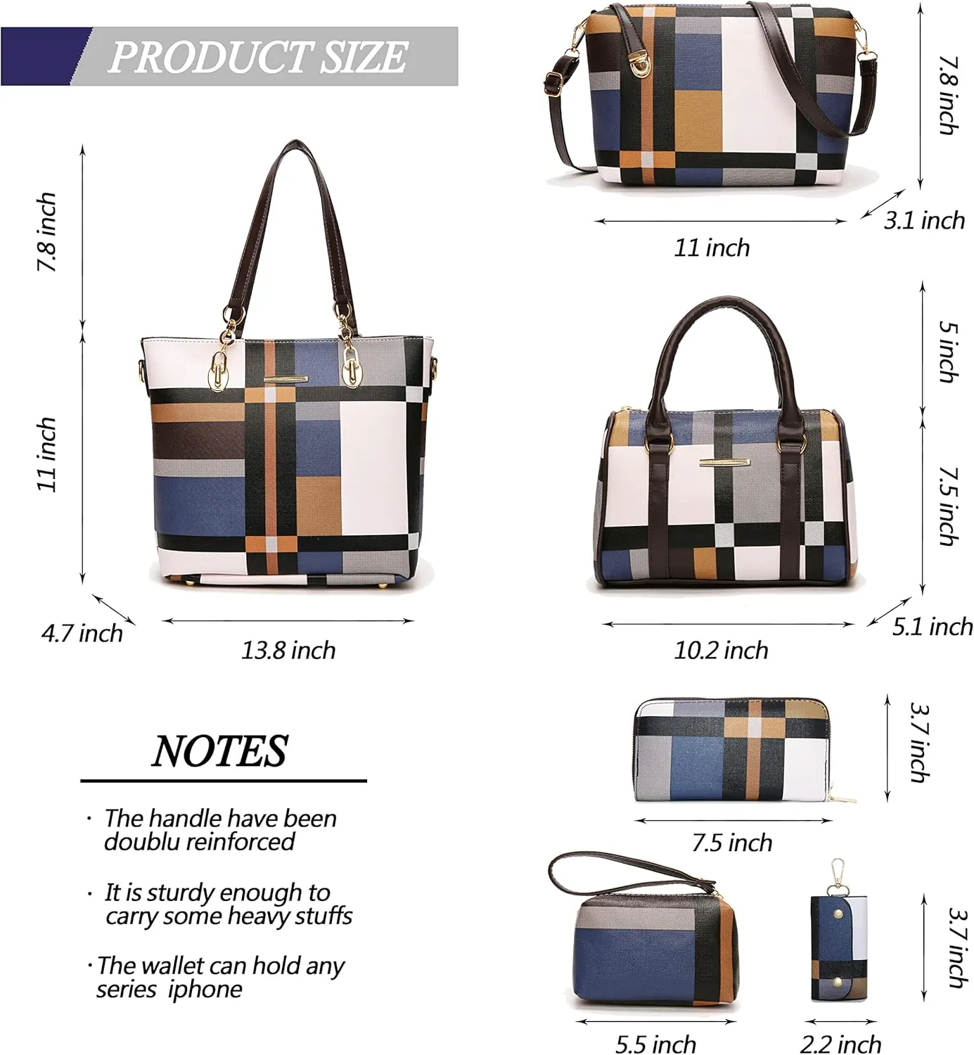 2E-youth Designer Purses and Handbags for Women Satchel Shoulder Bag Tote Top Handle Bag