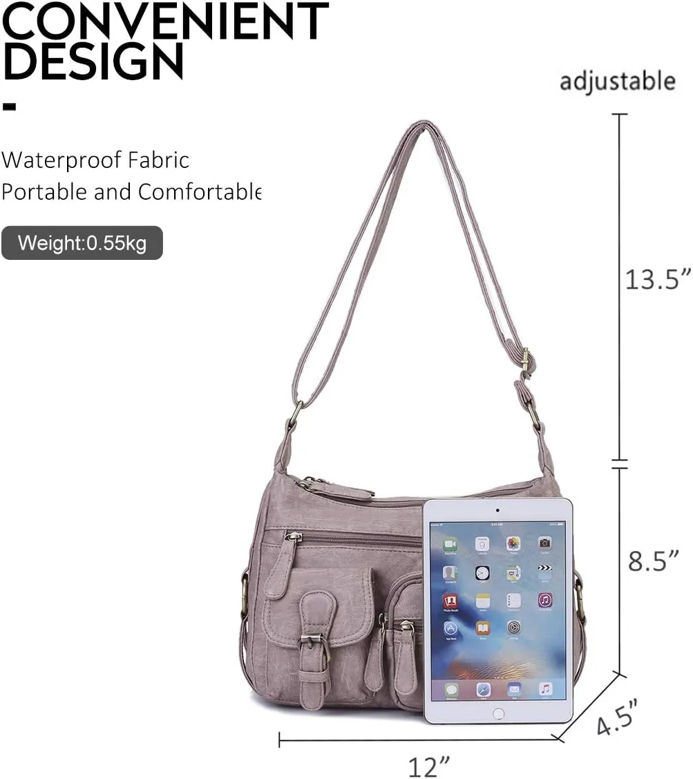 Angel Barcelo Cross body Shoulder Bag Women Soft PU Leather Purses and Handbags
