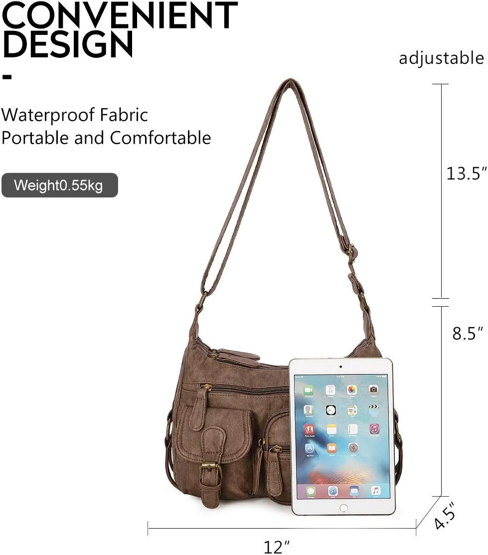 Angel Barcelo Cross body Shoulder Bag Women Soft PU Leather Purses and Handbags