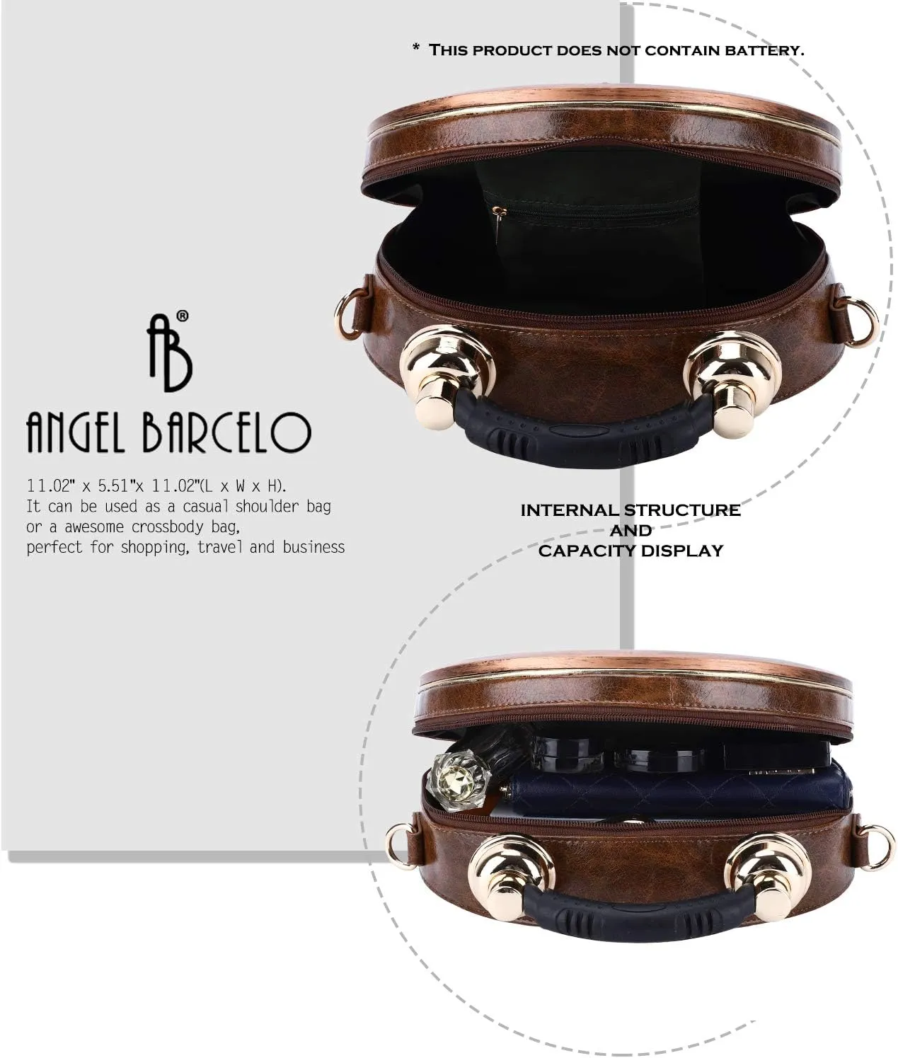 Angel Barcelo Crossbody Purse and Handbags for Women Fashion Ladies Shoulder Bag