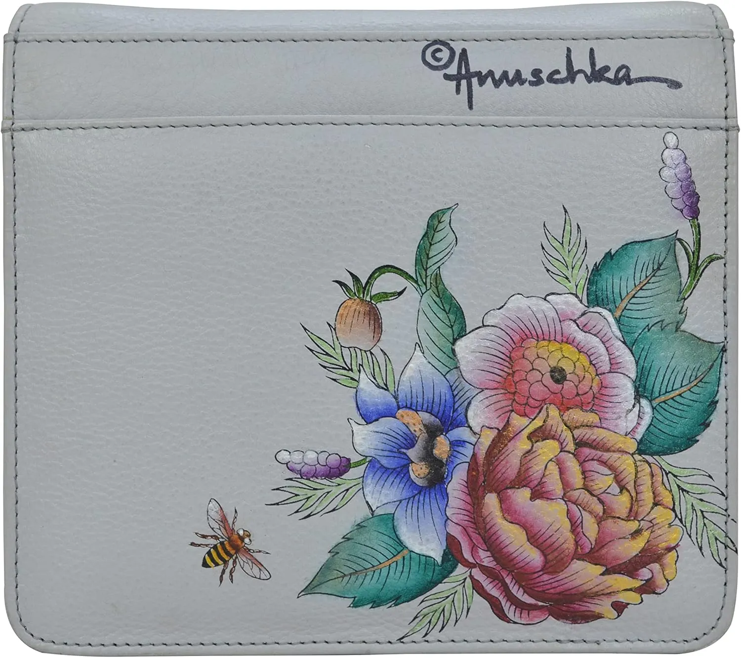 Anuschka Women’s Original Hand-Painted Genuine Leather Small Messenger
