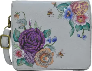 Anuschka Women’s Original Hand-Painted Genuine Leather Small Messenger