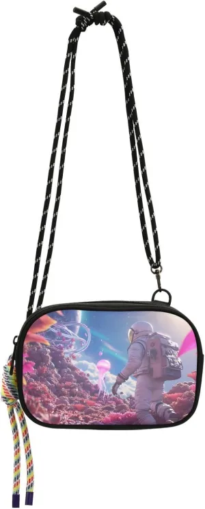 Astronaut Dreamy Print Crossbody Handbags for Women Walking, Hiking Lightweight Shoulder Phone Purse