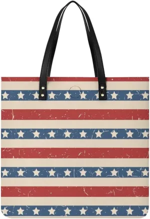 Autism Awareness Watercolor Splatter Large Capacity Leather Handbag