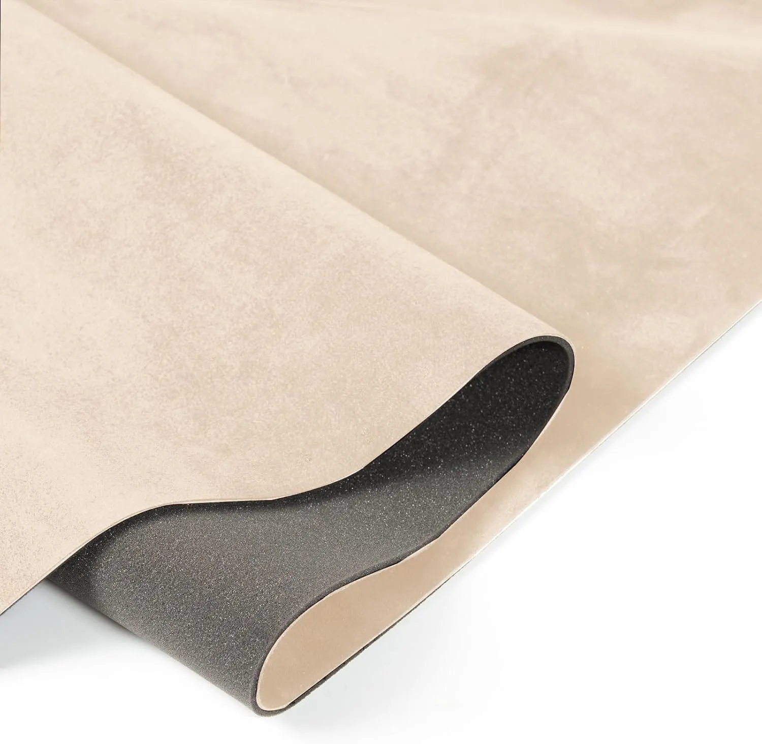 Automotive Headliner Suede Car Roof Fabric Replacement with Foam Backing Interior Replacement and DIY Repair Material (Beige, 40 * 60')