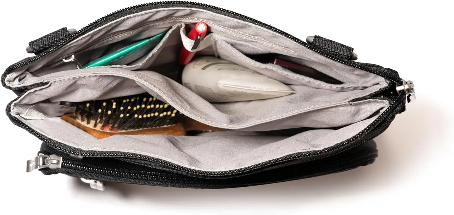 Baggallini Crossbody Bag for Women 10" X 10.7" Lightweight Handbags with RFID Card Slots Interior Divider