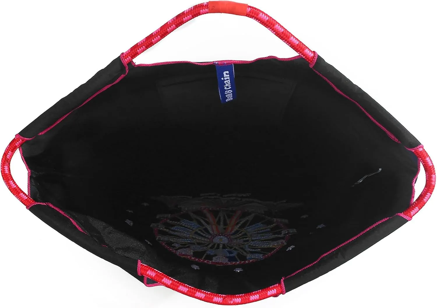 Ball&Chain Embroidery Ferris Wheel Nylon Tote Bag for Women, HandBags Large Capacity Casual Handbags for Mom Teacher Friend