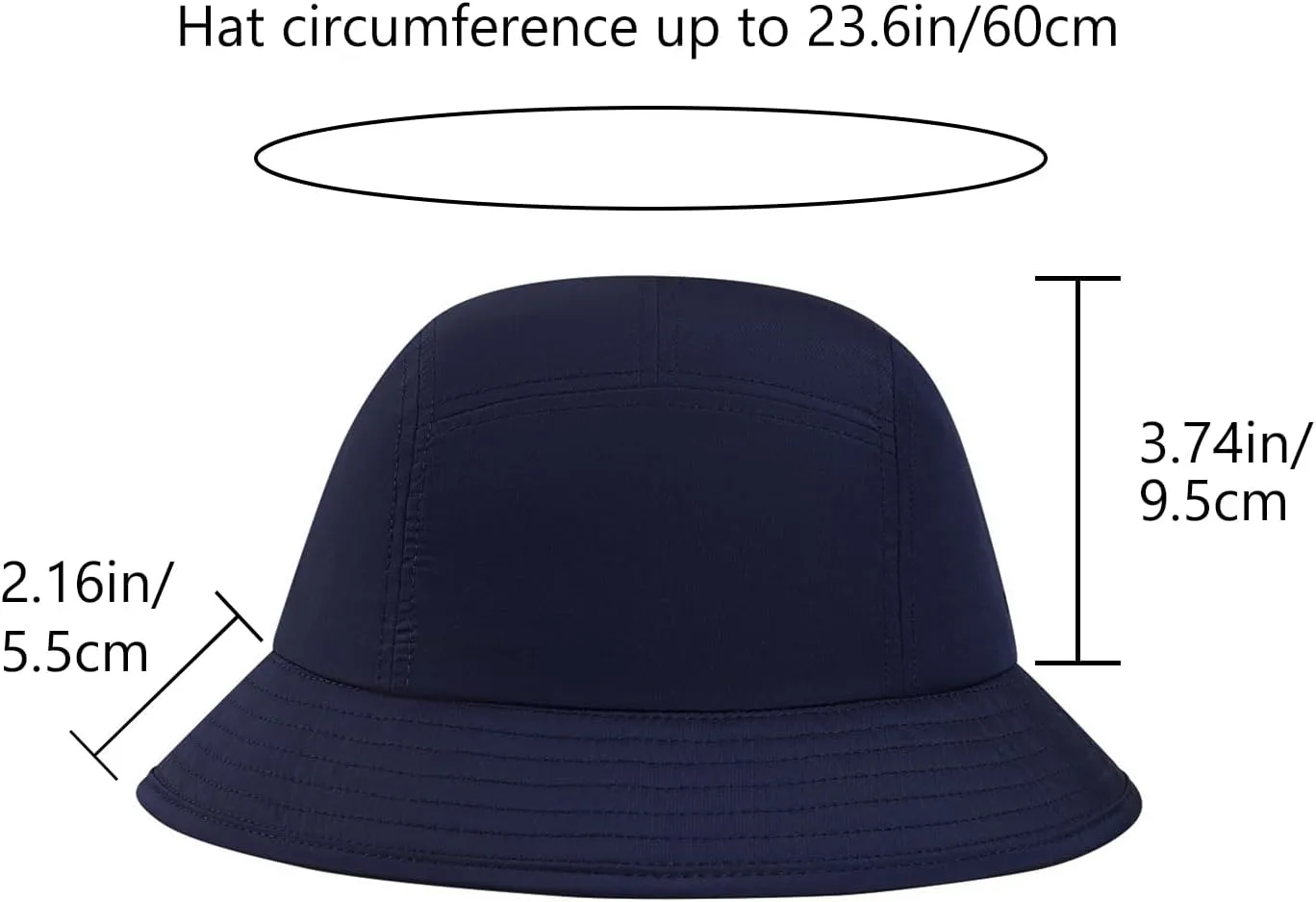 BASSDASH UPF50  Fishing Bucket Hat for Men Women Lightweight Water Resistant Packable Outdoor Summer Sun Hats FH13