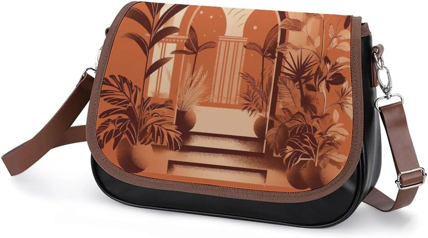 Beautiful Venice at Night Crossbody Bags for Women,PU Leather Tote Bag for Women,Shoulder Bag Purse for Work Shopping Travel