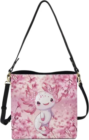 Belidome Women‘s Crossbody Handbags Pu Leather Bucket Shoulder Bag Lightweight Durable