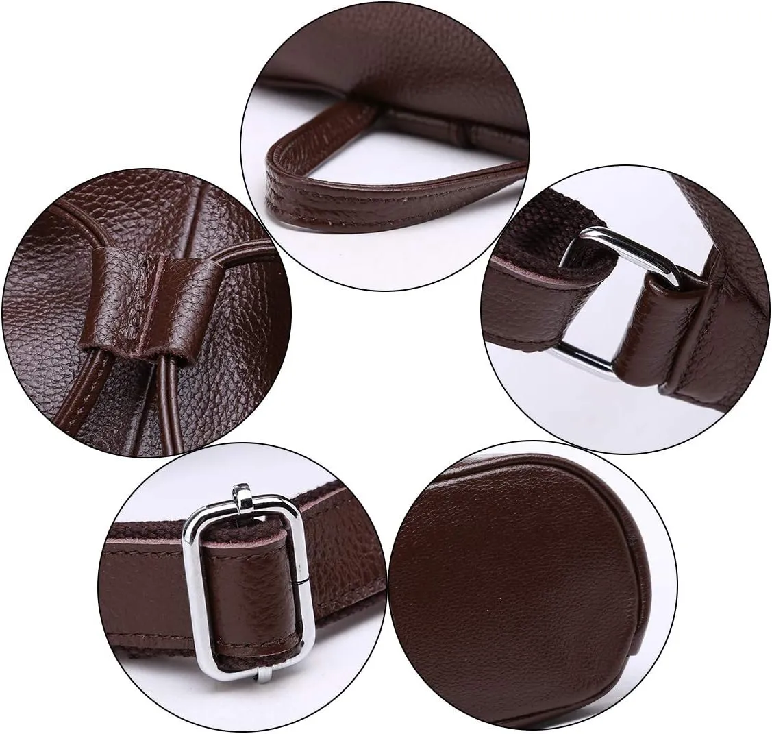 BOYATU Leather Backpack Purse for Women: Ladies Travel Fashion Back Pack - Genuine Leather Bag Casual Handbags for Work (Coffee Brown)