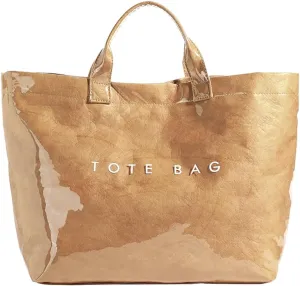 Caistre Women's PVC Tote Handbags Shoulder Bag Winter Fall Fashion Kraft Paper Tote Bag Y2K Large Shopping Bag