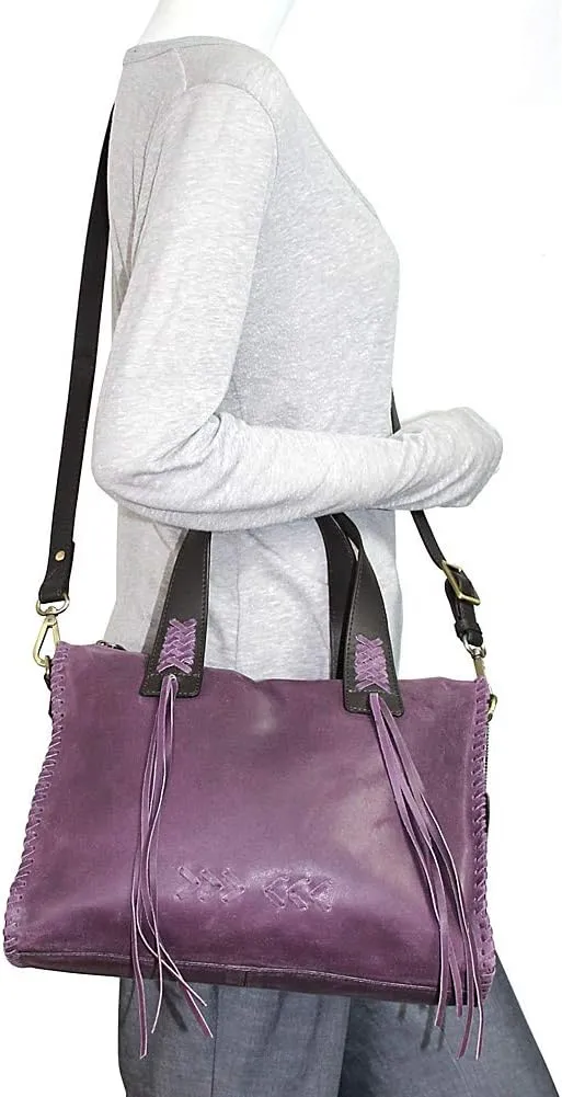 Candace Convertible Leather Satchel