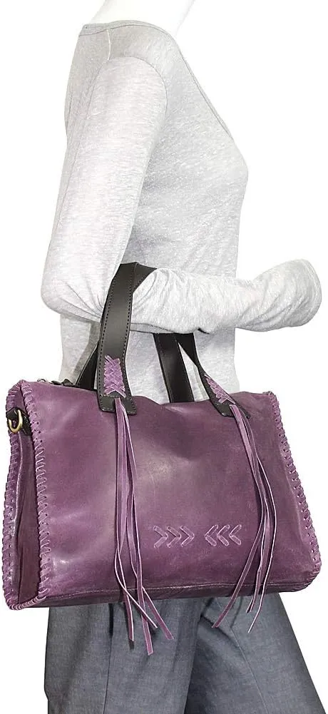 Candace Convertible Leather Satchel