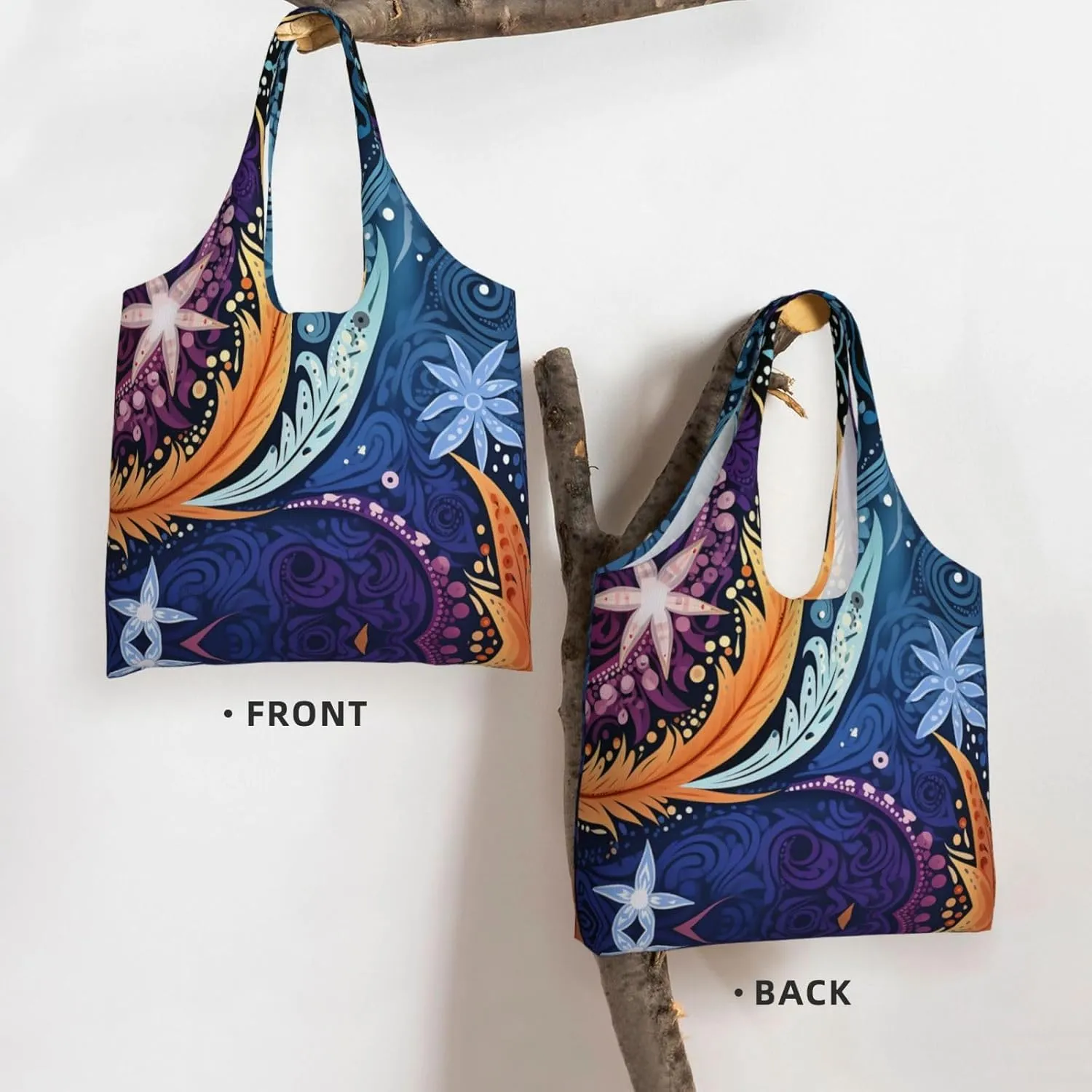 Canvas Tote Bag Lightweight Reusable Grocery Shopping Bag Big Eyed Dog Handbag for Women Men