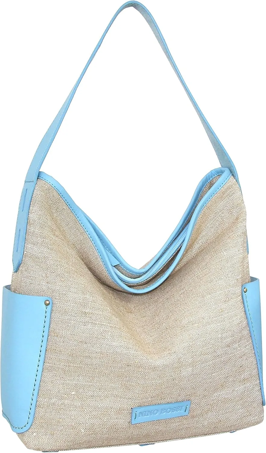 Caprice Linen/Leather Hobo