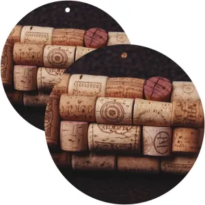 Car Air Freshener 2 Pcs Air Freshener for Car Aromatherapy Tablets Wine Cork Hanging Fragrance Scented Cards Funny Scented Hanging Sheet for Bedroom Wardrobe Shoe Cabinet