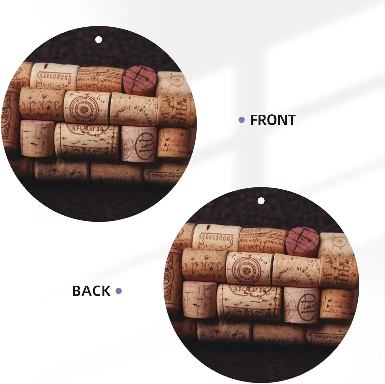 Car Air Freshener 2 Pcs Air Freshener for Car Aromatherapy Tablets Wine Cork Hanging Fragrance Scented Cards Funny Scented Hanging Sheet for Bedroom Wardrobe Shoe Cabinet