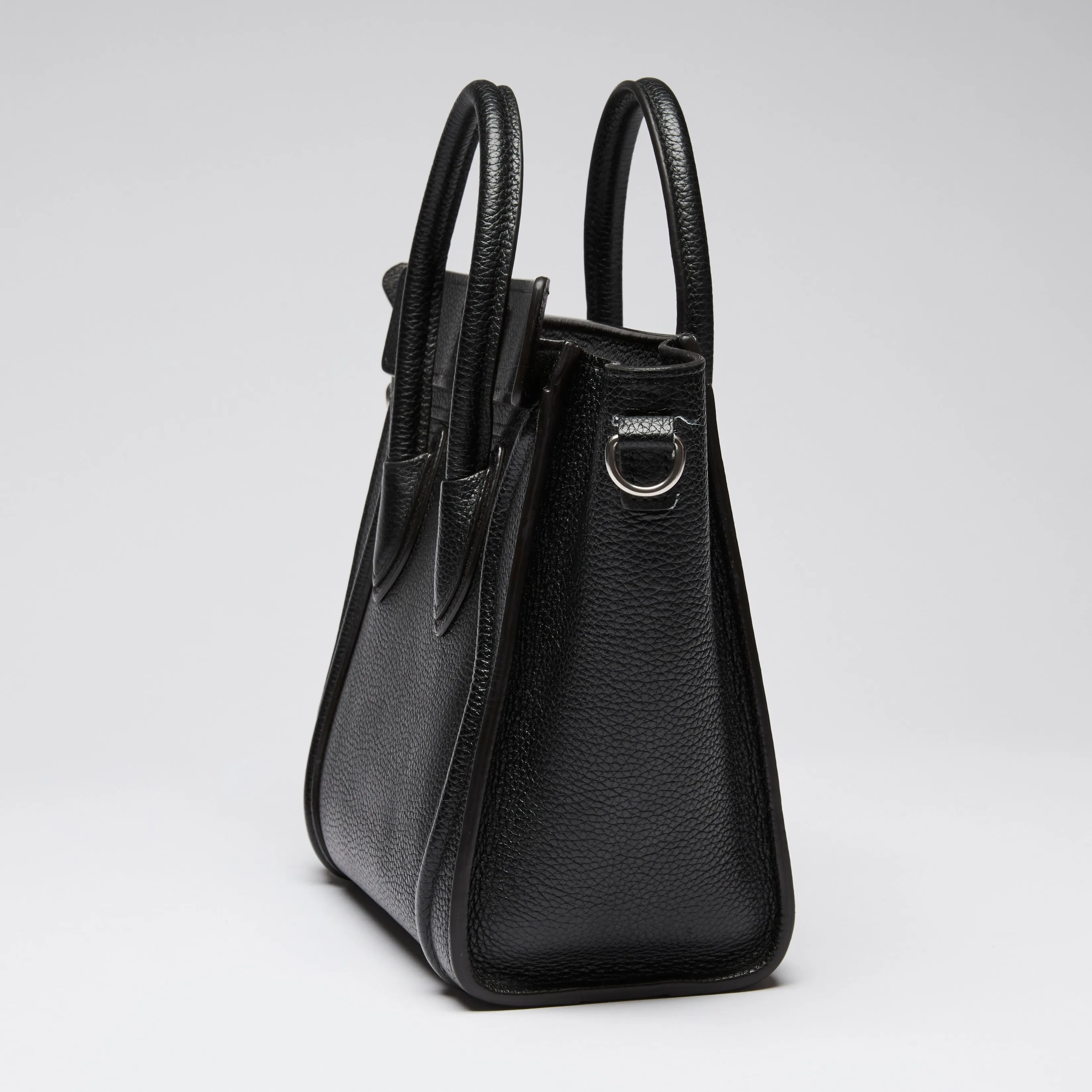 Celine Black Leather Luggage Tote