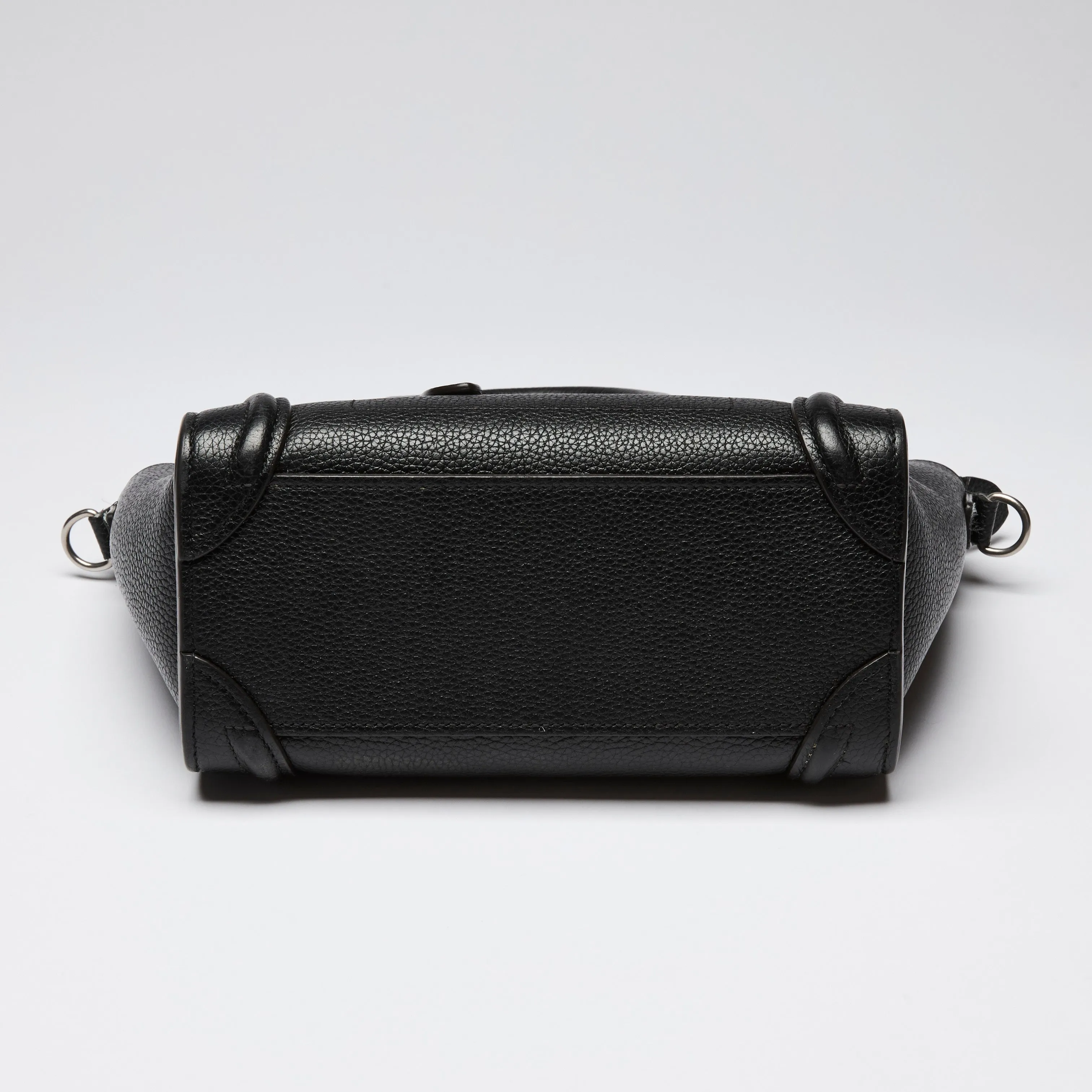 Celine Black Leather Luggage Tote