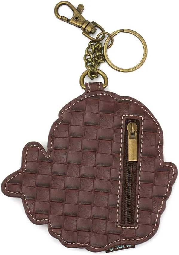 Chala Handbags, Casual Style, Soft, Large Shoulder or Crossbody Purse with Keyfob - Navy Blue