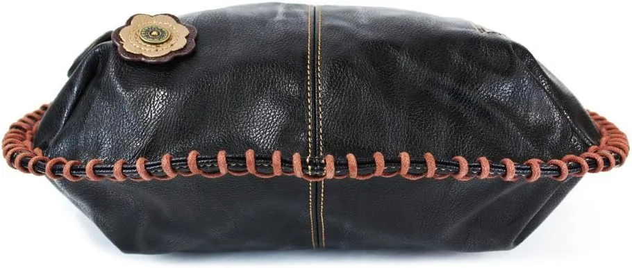 CHALA Handbags Charming Crossbody or Shoulder Convertible Large Chala Purse - BLACK