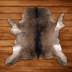Charlie London Calf Skin Hair on Hide 100% Pure Cow Hide Decorative/Carpet/Rug/Wall Leather - Brown, Black and white Colour (206-105)
