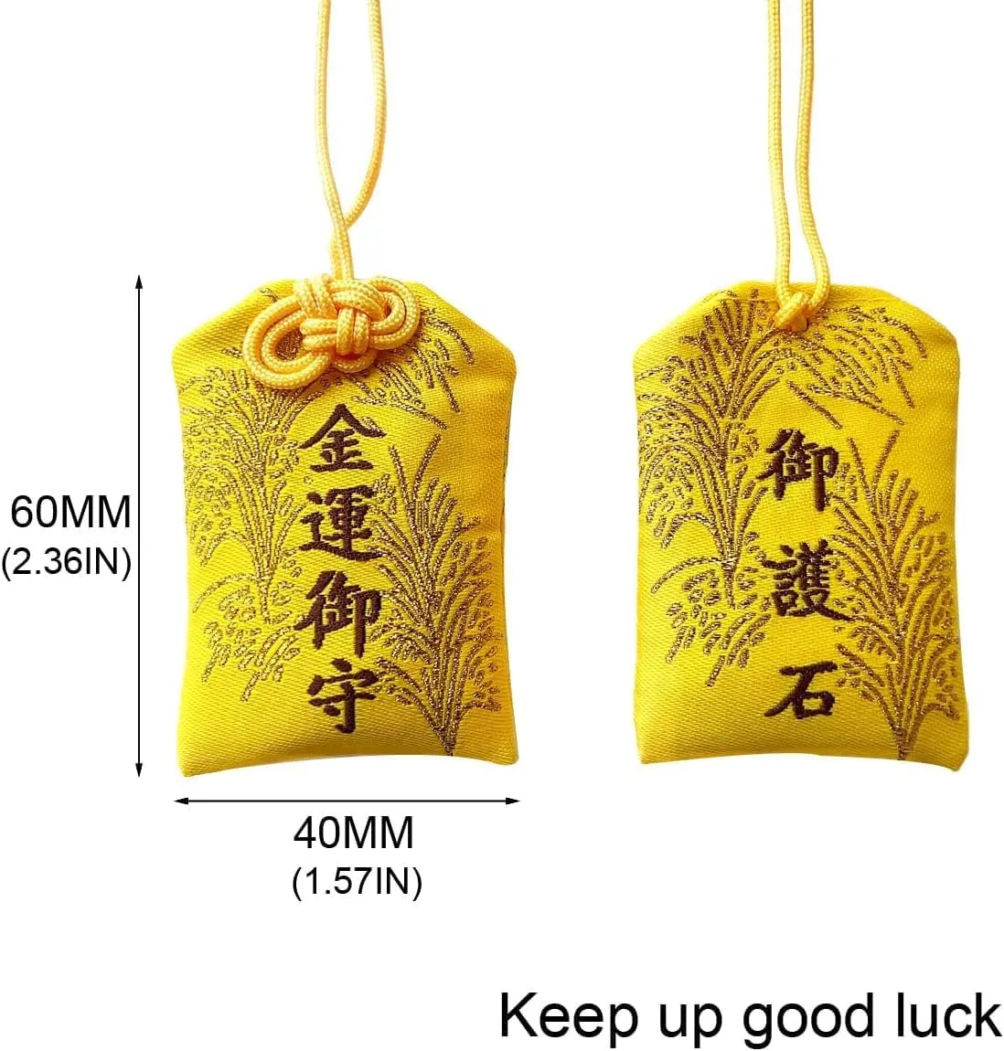 Charming Handmade Japanese Traditional Omamori Lucky Amulet for Good Luck/Expel Bad Luck Blessing Hanging Fortune Bag Ideal Gift for Women Men