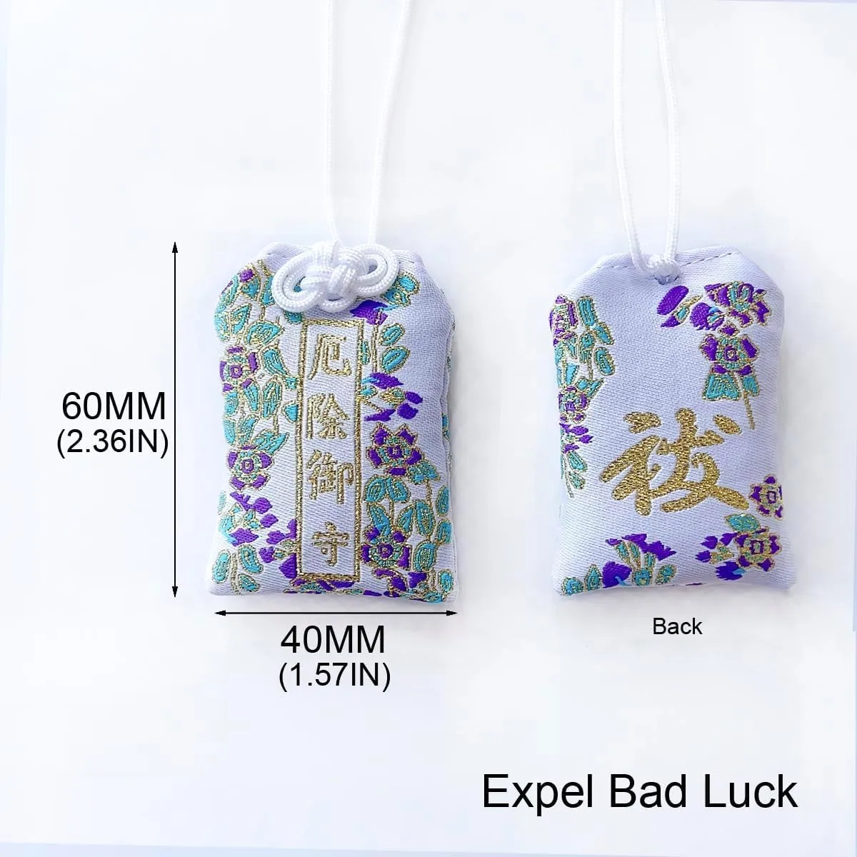 Charming Handmade Japanese Traditional Omamori Lucky Amulet for Good Luck/Expel Bad Luck Blessing Hanging Fortune Bag Ideal Gift for Women Men