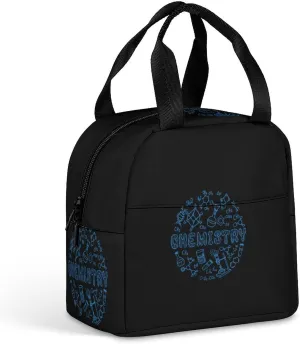 Chemical Experimental Equation Reusable Lunch Bento Box Insulated Portable Handbags for Office Work Picnic for Men Women