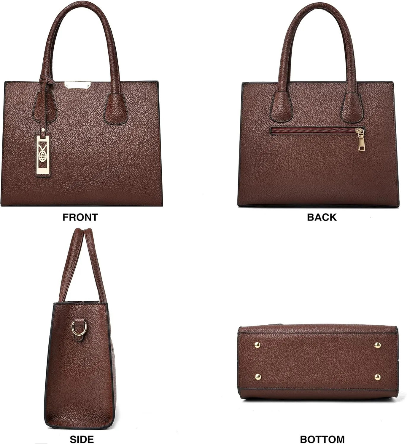 CHICAROUSAL Crossbody Purses and Handbags for Women PU Leather Tote Shoulder Bags Top Handle Satchel