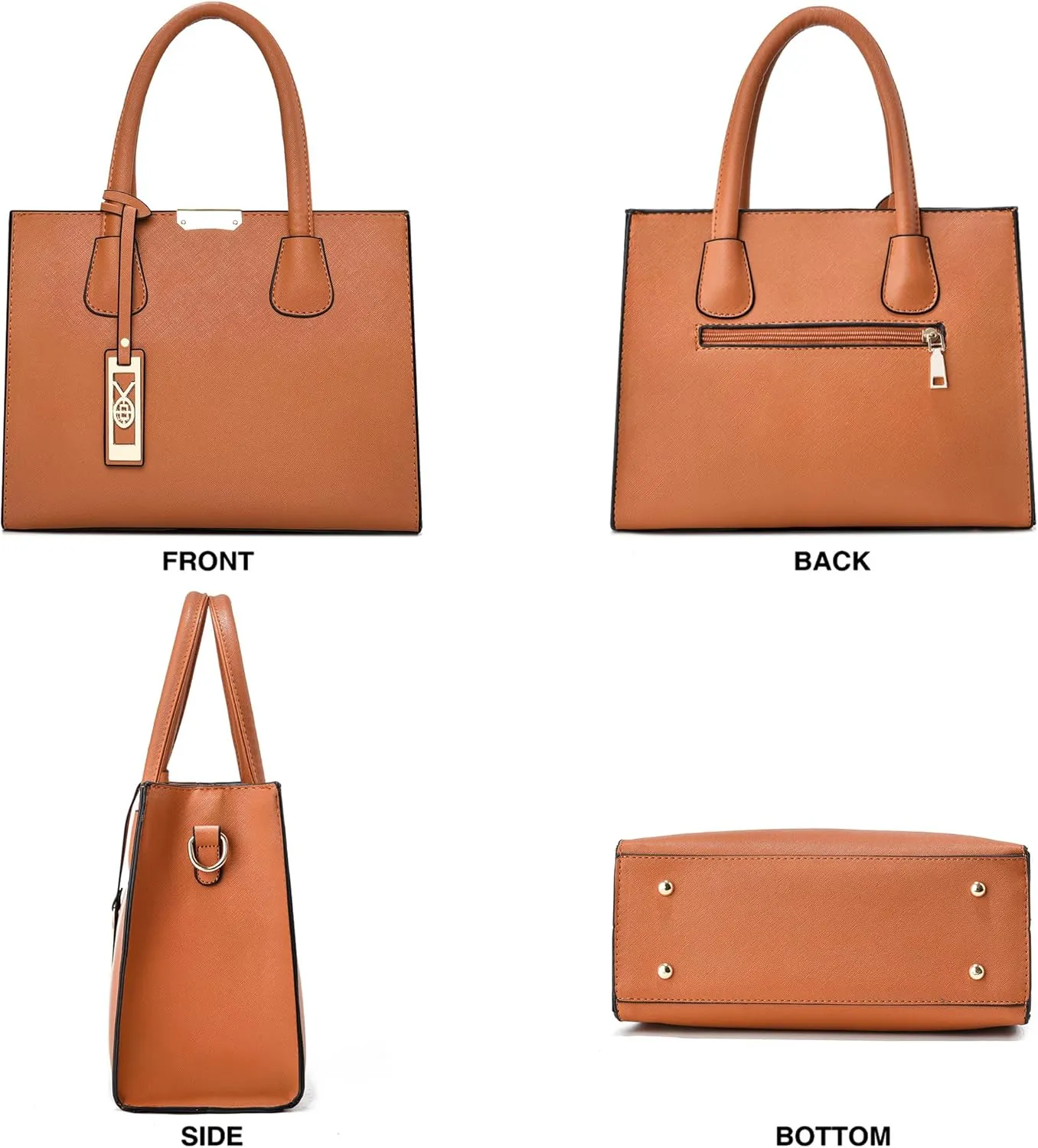 CHICAROUSAL Crossbody Purses and Handbags for Women PU Leather Tote Shoulder Bags Top Handle Satchel
