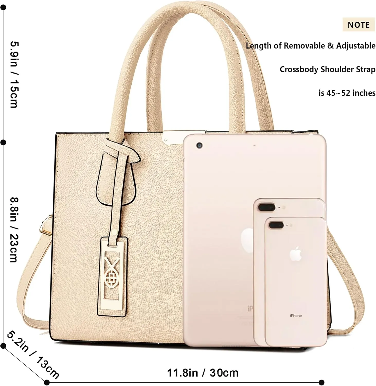 CHICAROUSAL Crossbody Purses and Handbags for Women PU Leather Tote Shoulder Bags Top Handle Satchel