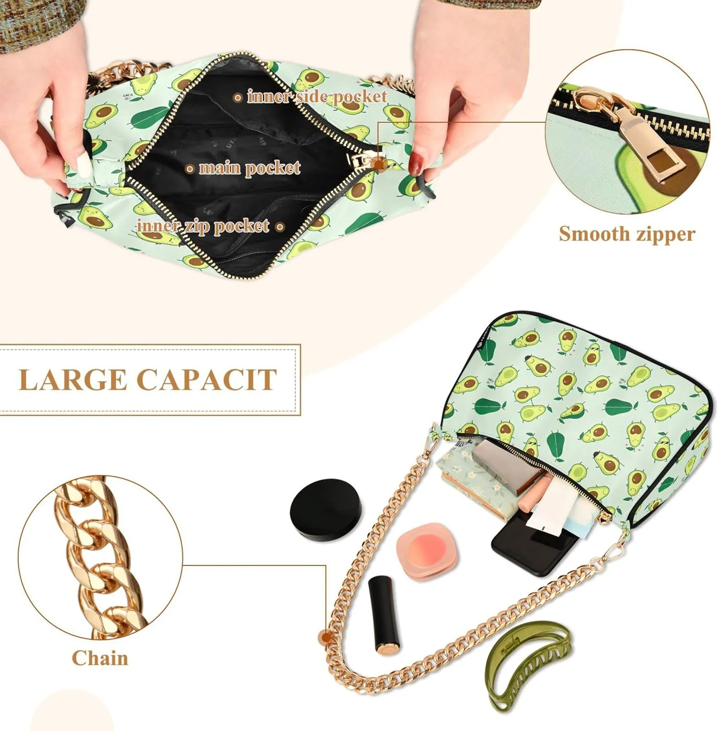 Christmas Gonme Cane Phone Purse Small Hobo Purse Women's Vintage Handbags Shoulder Handbag