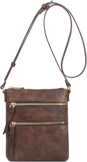 CLUCI Crossbody Purses for Women, Medium Size Zipper Pocket Adjustable Strap, Soft Leather Women's Shoulder Handbags