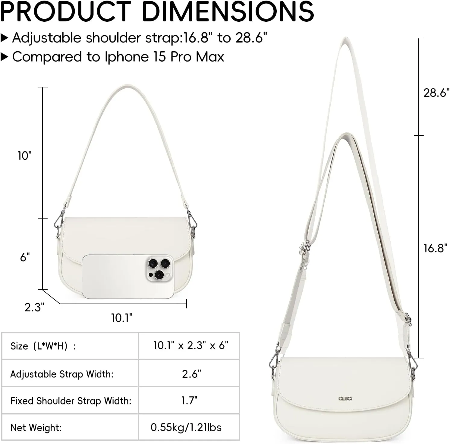 CLUCI Purses for women,Small Shoulder Bag Cute Clutch Designer tote Handbags leather crossbody bag Hobo purse