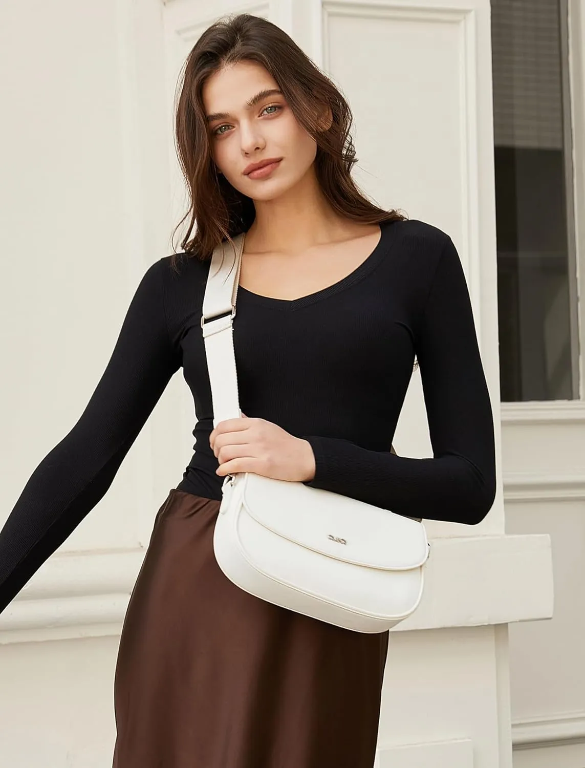 CLUCI Purses for women,Small Shoulder Bag Cute Clutch Designer tote Handbags leather crossbody bag Hobo purse