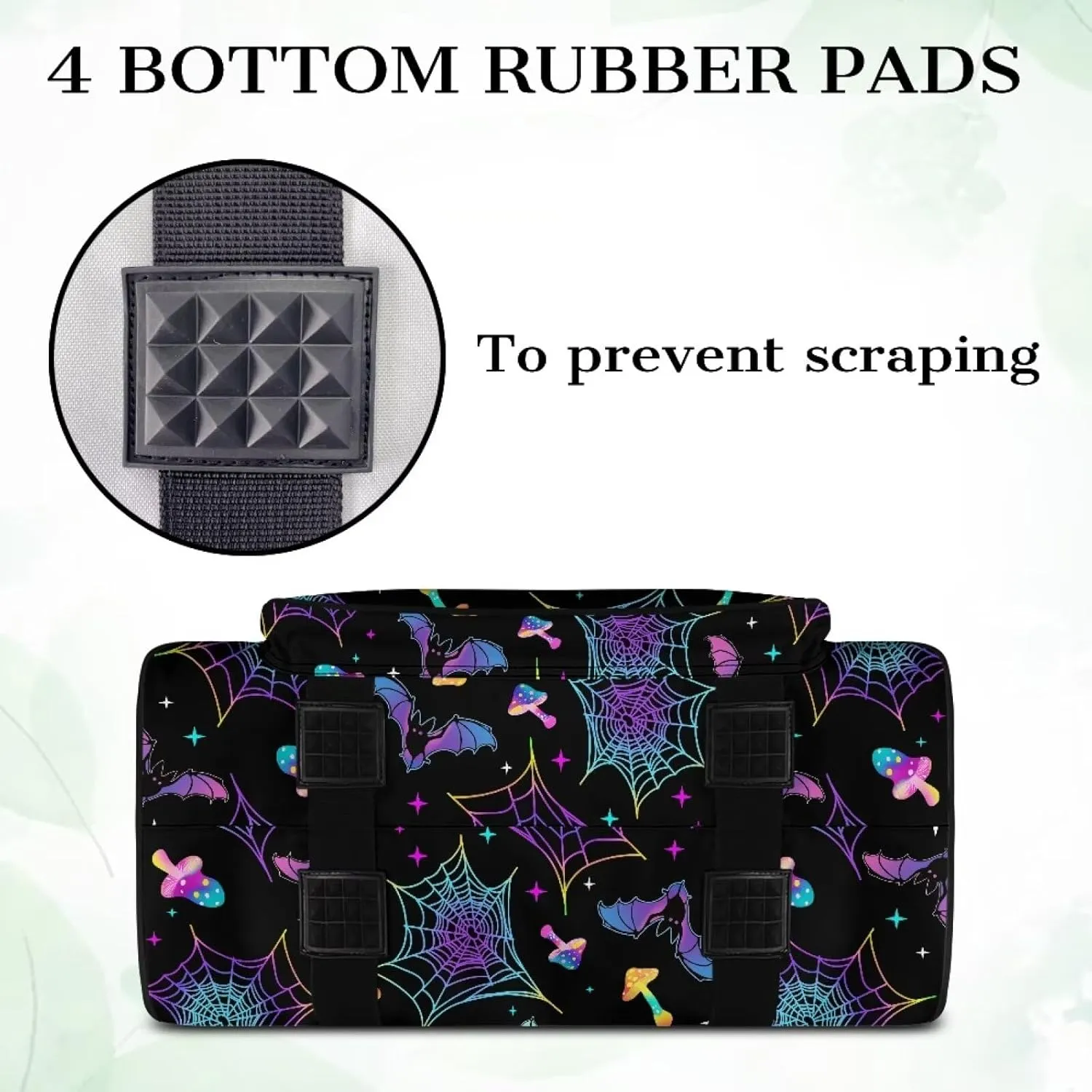 Cobweb Sewing Machine Tote Bag Two Way Zipper Household Sewing Machine Handbags Portable Sewing Machine Case for Outdoor Traveling Camping Use (Bag Only) Halloween Decor