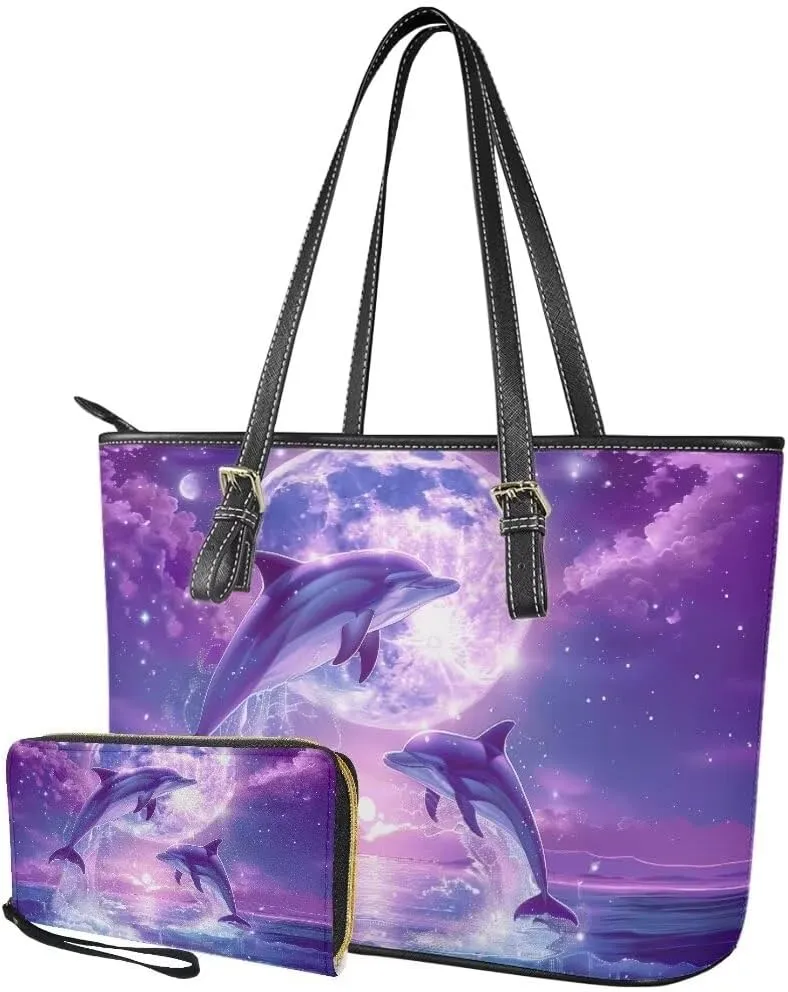 Coldinair Handbags and Purses for Women Large Shoulder Bag Satchel Work Tote Bag with Wallet for School College